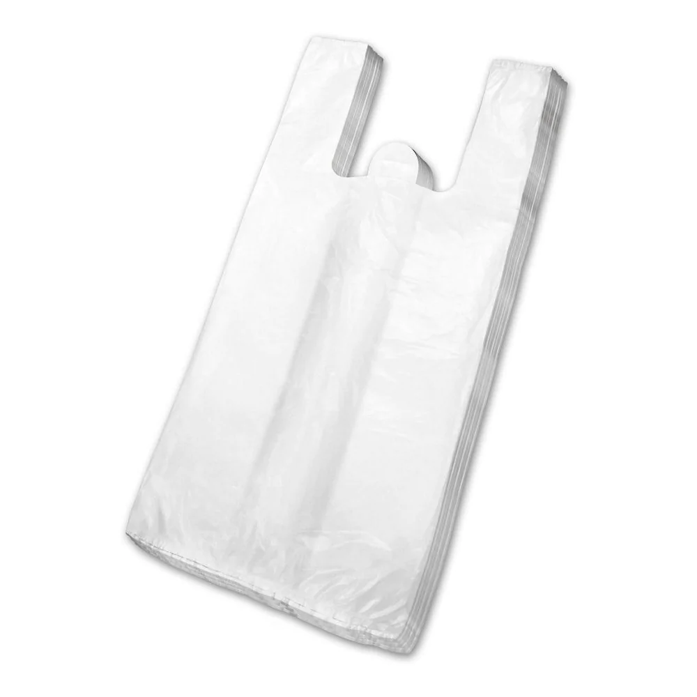 Sacolas plásticas brancas de milheiro